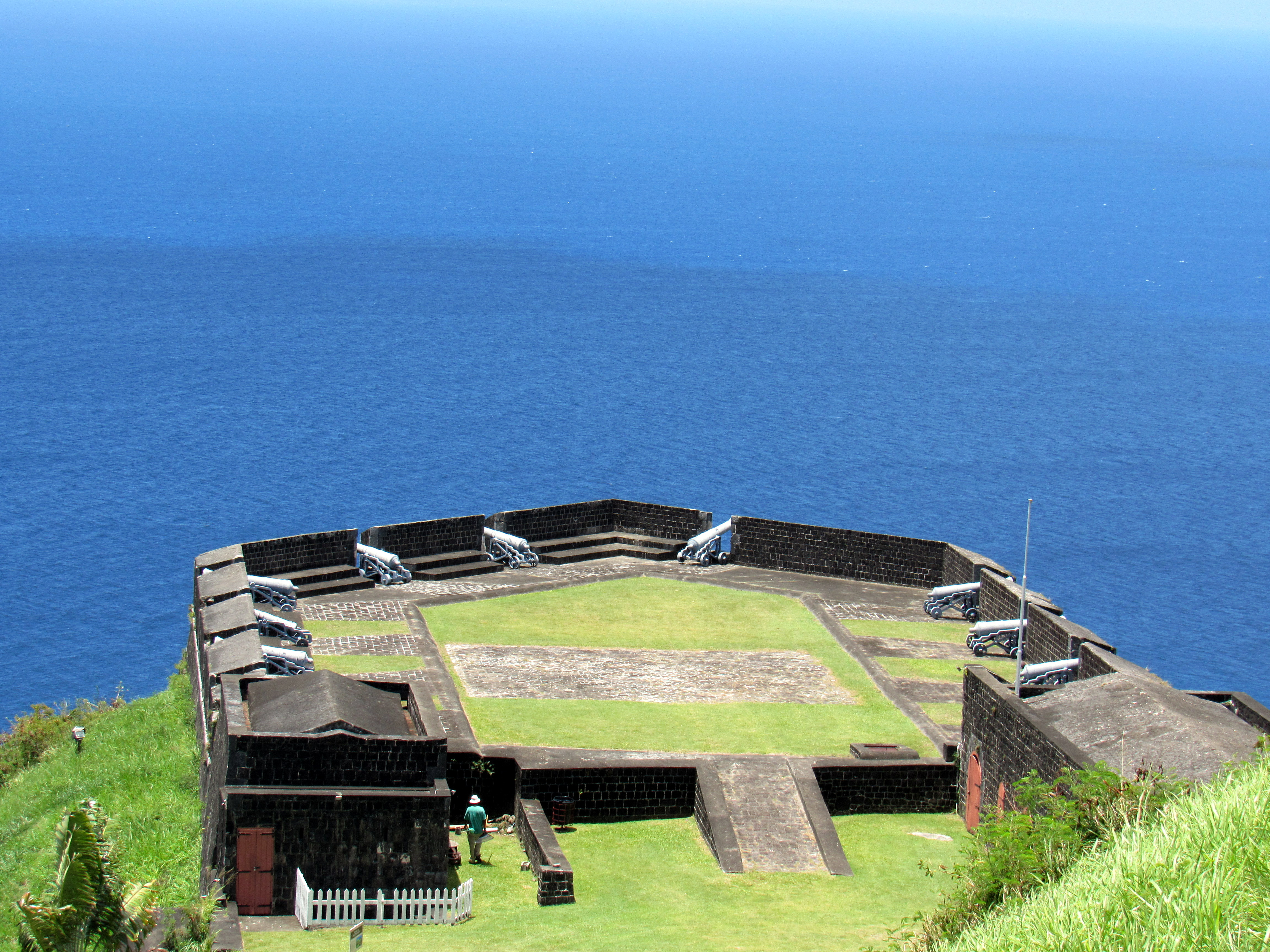 Brimstone Hill Fortress National Park sea view