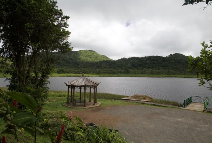 A Gazebo at The Grand Etang Lake